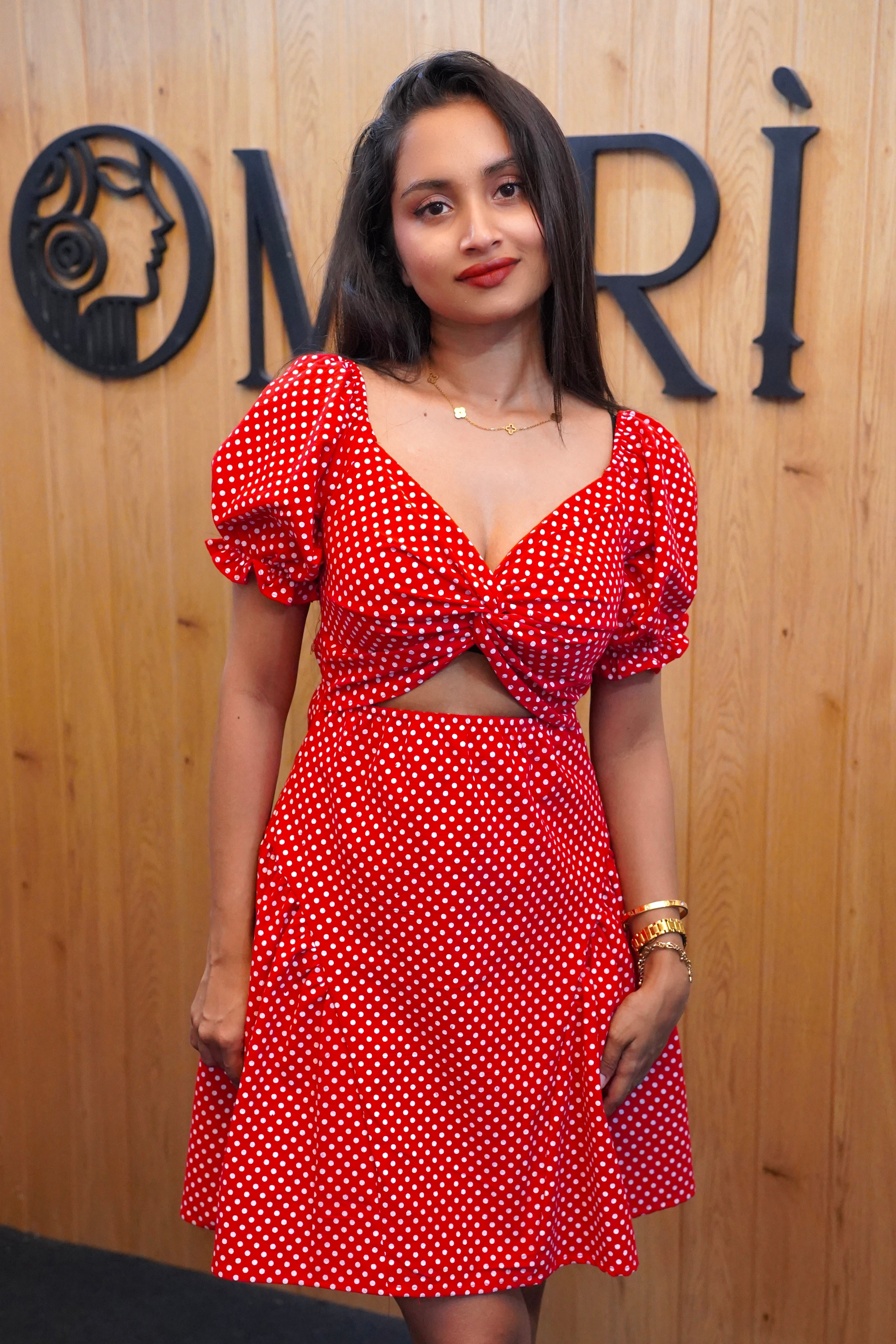 Ruby Dot Red mini Dress